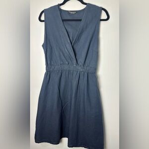 Elegant Blue‎ Sleeveless Dress